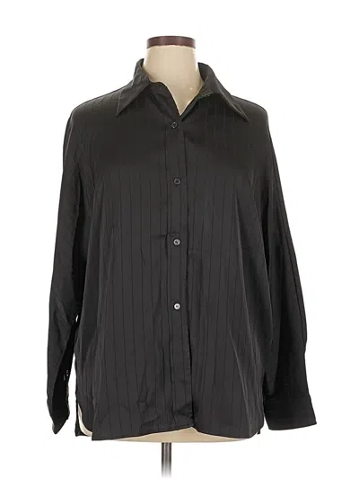 Pre-owned Commense Long Sleeve Blouse In Black
