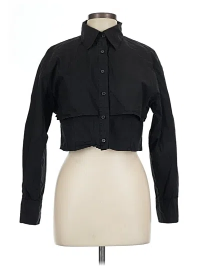 Pre-owned Commense Long Sleeve Blouse In Black