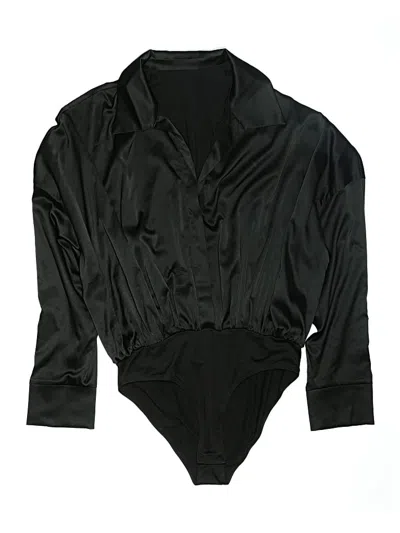 Pre-owned Commense Long Sleeve Blouse In Black