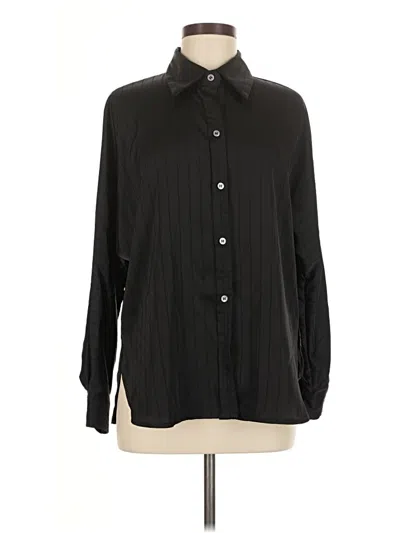 Pre-owned Commense Long Sleeve Blouse In Black