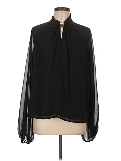 Pre-owned Commense Long Sleeve Blouse In Black