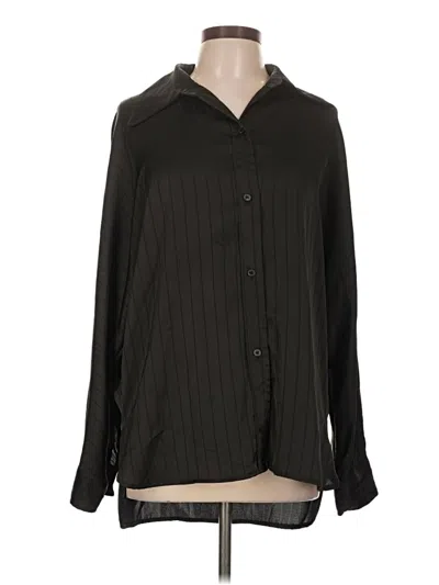 Pre-owned Commense Long Sleeve Blouse In Black