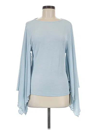 Pre-owned Commense Long Sleeve Blouse In Blue