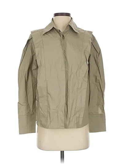 Pre-owned Commense Long Sleeve Blouse In Brown