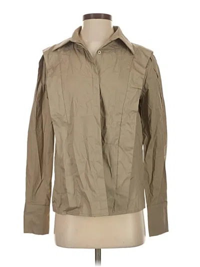 Pre-owned Commense Long Sleeve Blouse In Brown