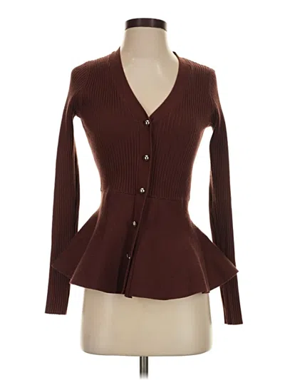 Pre-owned Commense Long Sleeve Blouse In Brown