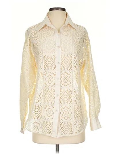 Pre-owned Commense Long Sleeve Blouse In Ivory