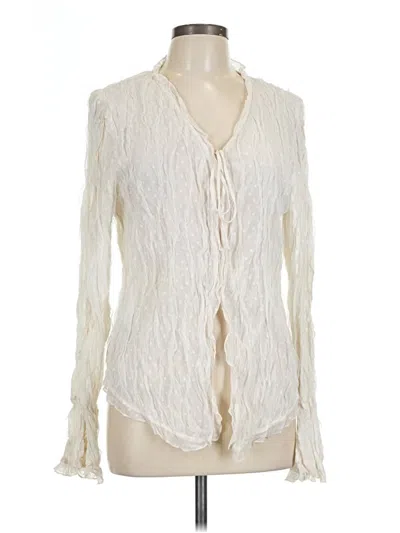 Pre-owned Commense Long Sleeve Blouse In Ivory