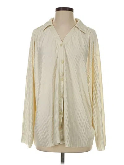 Pre-owned Commense Long Sleeve Blouse In Ivory