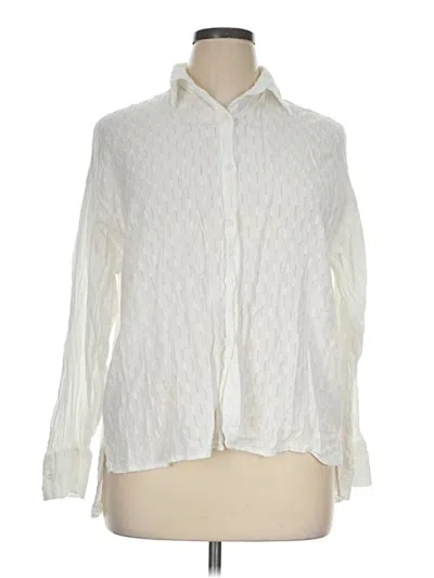 Pre-owned Commense Long Sleeve Blouse In Ivory