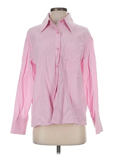 Commense Long Sleeve Blouse In Pink