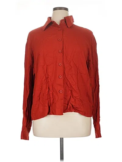 Commense Long Sleeve Blouse In Red