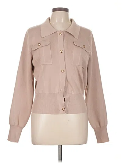 Pre-owned Commense Long Sleeve Blouse In Tan