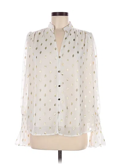 Pre-owned Commense Long Sleeve Blouse In White