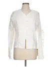 Commense Long Sleeve Blouse In White