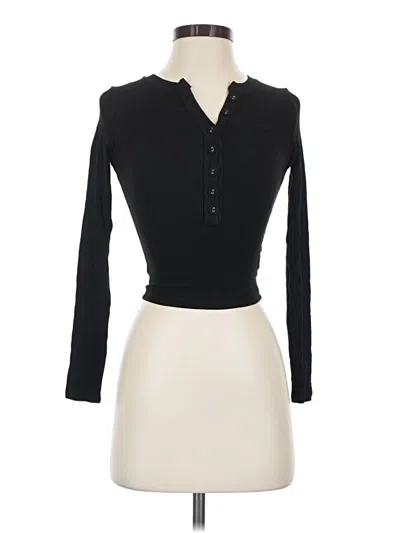 Pre-owned Commense Long Sleeve Polo Shirt In Black