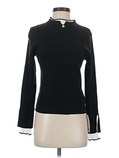 Pre-owned Commense Long Sleeve Top Black Turtleneck Tops