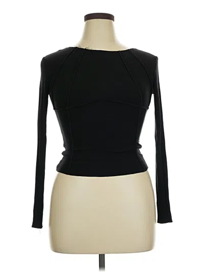 Pre-owned Commense Long Sleeve Top Black Turtleneck Tops