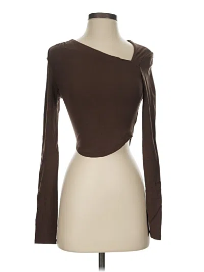Pre-owned Commense Long Sleeve T-shirt In Brown