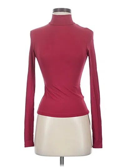 Pre-owned Commense Long Sleeve Turtleneck In Burgundy