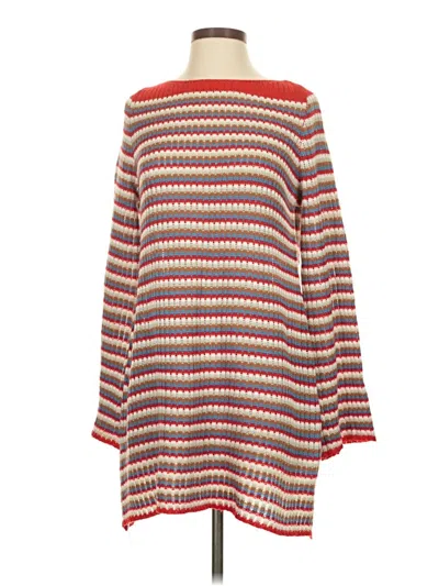 Pre-owned Commense Poncho In Red