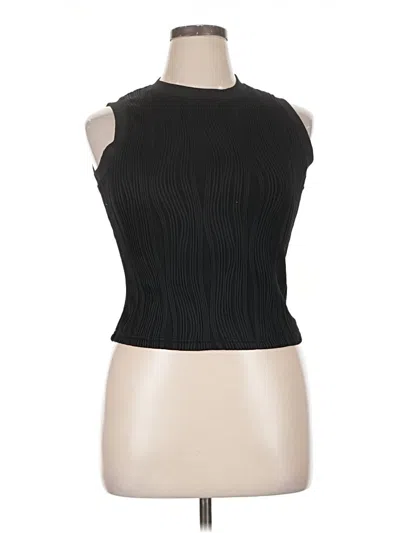 Pre-owned Commense Sleeveless Blouse In Black
