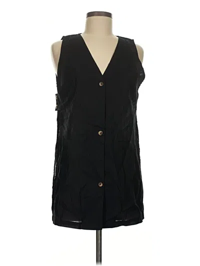 Pre-owned Commense Sleeveless Blouse In Black