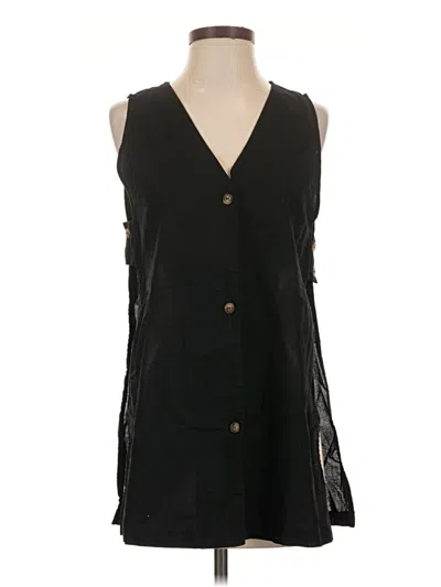 Pre-owned Commense Sleeveless Blouse In Black