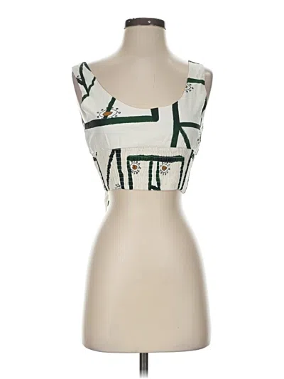 Pre-owned Commense Sleeveless Blouse In Green