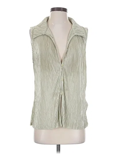 Pre-owned Commense Sleeveless Blouse In Green
