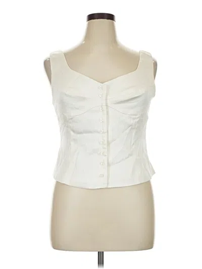 Pre-owned Commense Sleeveless Blouse In Ivory