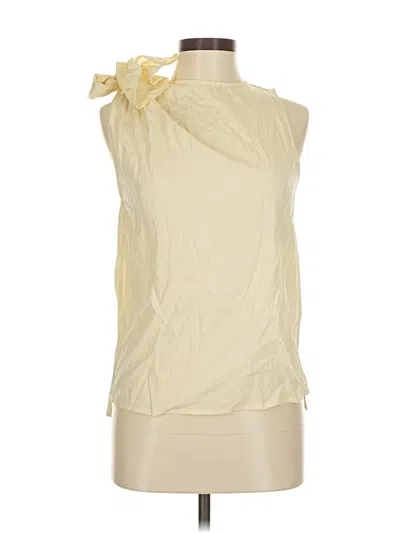 Pre-owned Commense Sleeveless Blouse In White