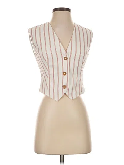 Pre-owned Commense Sleeveless Button Down Shirt In Ivory