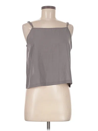 Pre-owned Commense Sleeveless Top Gray Strapless Neckline Tops