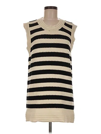 Pre-owned Commense Sleeveless Top Ivory Boatneck Tops