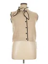 Commense Sweater Vest In Tan