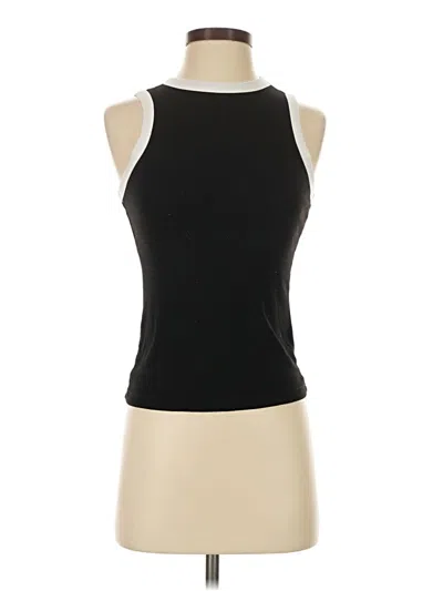 Pre-owned Commense Tank Top Black Halter Neckline Tops