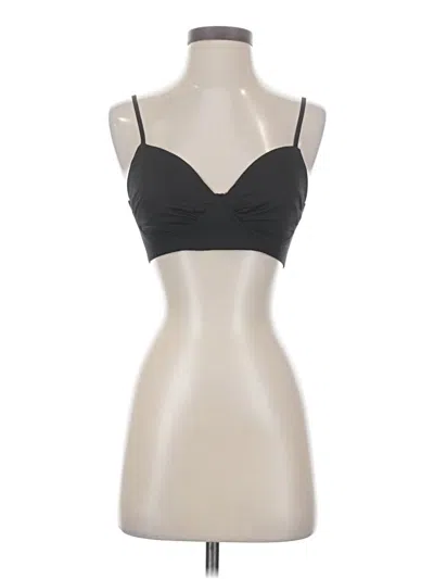 Pre-owned Commense Tank Top Black Strapless Neckline Tops