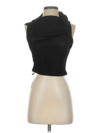 Pre-owned Commense Tank Top Black Strapless Neckline Tops