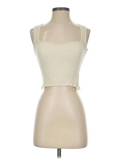 Pre-owned Commense Tank Top Ivory Halter Neckline Tops