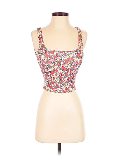 Pre-owned Commense Tank Top Pink Strapless Neckline Tops