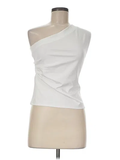Pre-owned Commense Tube Top Ivory One Shoulder Neckline Tops