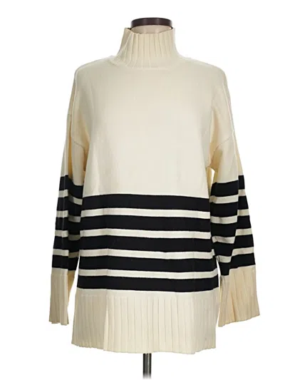 Pre-owned Commense Turtleneck Sweater In White