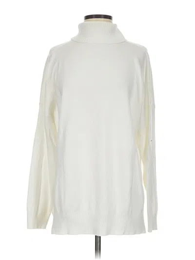 Pre-owned Commense Turtleneck Sweater In White