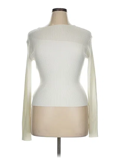 Pre-owned Commense Turtleneck Sweater In White