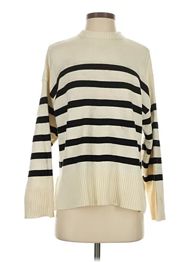 Pre-owned Commense Turtleneck Sweater In White