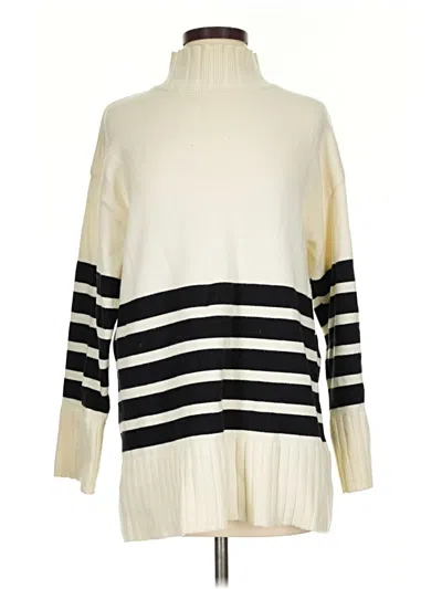 Pre-owned Commense Turtleneck Sweater In White