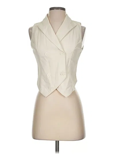 Pre-owned Commense Tuxedo Vest In Ivory