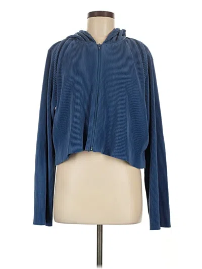 Pre-owned Commense Zip Up Hoodie In Blue