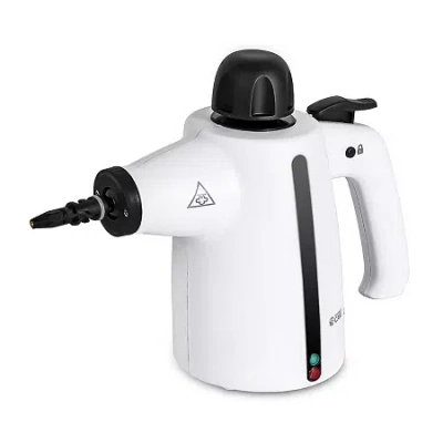 Commercial Care Handheld Steam Cleaner With 9-piece Accessory Set In White